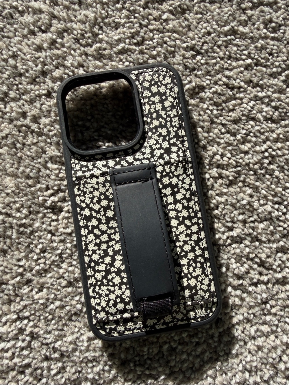 Black Floral Walli Cases iPhone 15 Pro Case